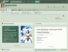 Tablet Screenshot of haruhivermillion.deviantart.com