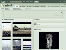 Tablet Screenshot of anthony-b.deviantart.com