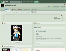 Tablet Screenshot of gr33nd4yn4rut0.deviantart.com