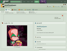 Tablet Screenshot of mintpizzaqueen.deviantart.com