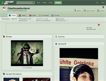 Tablet Screenshot of glasshousemurderer.deviantart.com