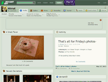 Tablet Screenshot of minnat.deviantart.com