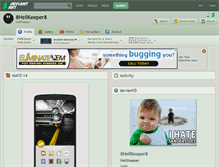 Tablet Screenshot of 8hellkeeper8.deviantart.com