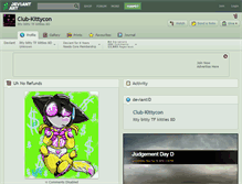 Tablet Screenshot of club-kittycon.deviantart.com