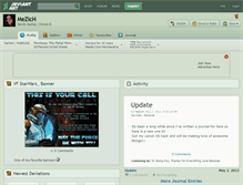 Tablet Screenshot of mezich.deviantart.com