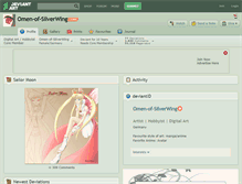 Tablet Screenshot of omen-of-silverwing.deviantart.com