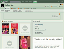 Tablet Screenshot of blackshirtboy.deviantart.com