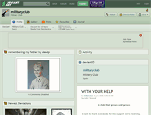 Tablet Screenshot of militaryclub.deviantart.com