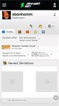 Mobile Screenshot of ebonhomm.deviantart.com