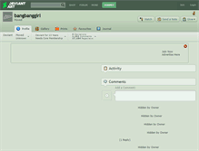 Tablet Screenshot of bangbanggirl.deviantart.com