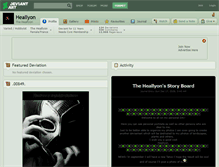 Tablet Screenshot of heallyon.deviantart.com