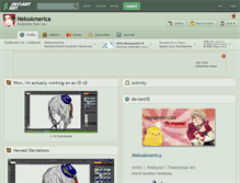 Tablet Screenshot of nekoamerica.deviantart.com