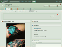 Tablet Screenshot of dannygarcia.deviantart.com