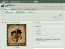 Tablet Screenshot of beautiful-devil.deviantart.com