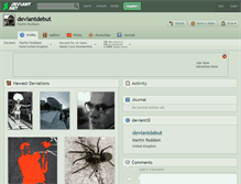 Tablet Screenshot of deviantdebut.deviantart.com