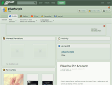 Tablet Screenshot of pikachu1plz.deviantart.com