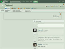 Tablet Screenshot of plaidderdot.deviantart.com