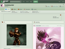 Tablet Screenshot of huntybounter.deviantart.com