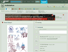 Tablet Screenshot of andrakanuva.deviantart.com