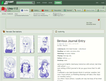 Tablet Screenshot of lissy-112.deviantart.com