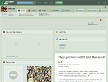 Tablet Screenshot of nekou.deviantart.com
