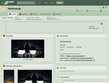Tablet Screenshot of maximdude.deviantart.com