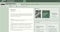 Desktop Screenshot of celtic-thunder-club.deviantart.com