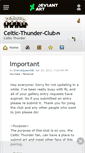Mobile Screenshot of celtic-thunder-club.deviantart.com