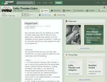 Tablet Screenshot of celtic-thunder-club.deviantart.com