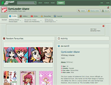 Tablet Screenshot of gymleader-akane.deviantart.com