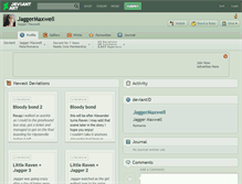 Tablet Screenshot of jaggermaxwell.deviantart.com