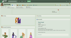 Desktop Screenshot of desertangel.deviantart.com