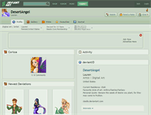 Tablet Screenshot of desertangel.deviantart.com