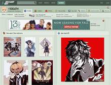 Tablet Screenshot of 15death.deviantart.com