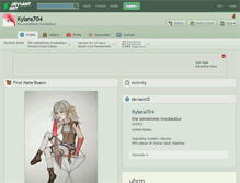 Tablet Screenshot of kylara704.deviantart.com