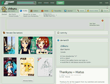 Tablet Screenshot of chikuru.deviantart.com