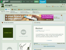 Tablet Screenshot of animega90.deviantart.com