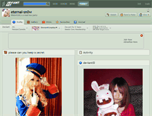 Tablet Screenshot of eternal-sn0w.deviantart.com
