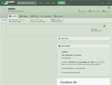 Tablet Screenshot of metro.deviantart.com