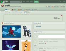 Tablet Screenshot of haseshi.deviantart.com