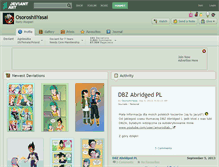 Tablet Screenshot of osoroshiiyasai.deviantart.com