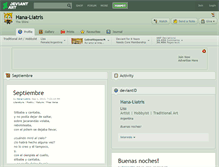 Tablet Screenshot of hana-liatris.deviantart.com