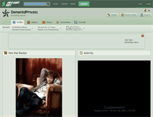 Tablet Screenshot of dementdprncess.deviantart.com