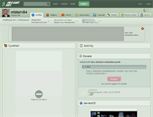 Tablet Screenshot of misterv84.deviantart.com