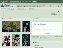 Tablet Screenshot of dikpose.deviantart.com