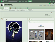 Tablet Screenshot of nuckleheaded.deviantart.com