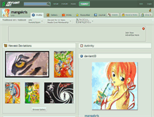 Tablet Screenshot of mangakris.deviantart.com