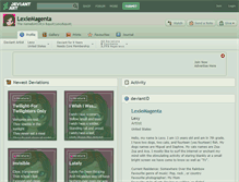 Tablet Screenshot of lexiemagenta.deviantart.com