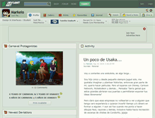 Tablet Screenshot of markelo.deviantart.com