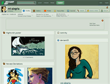 Tablet Screenshot of mi-alegria.deviantart.com